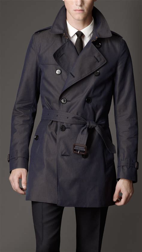 burberry trench men blue|Burberry gabardine trench coats men's.